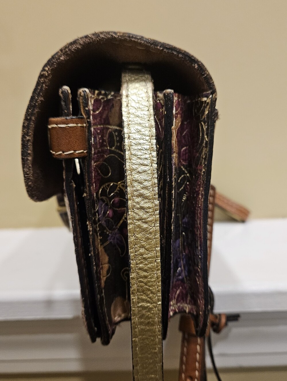 Patricia Nash Vintage Italian Paisley Crossbody Bag - Picture 7 of 13